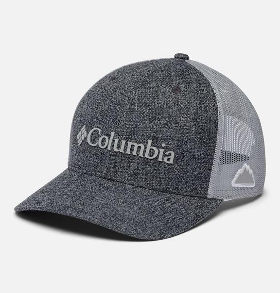 Columbia PFG Mesh Snap Back Hats Grey For Men's NZ15208 New Zealand